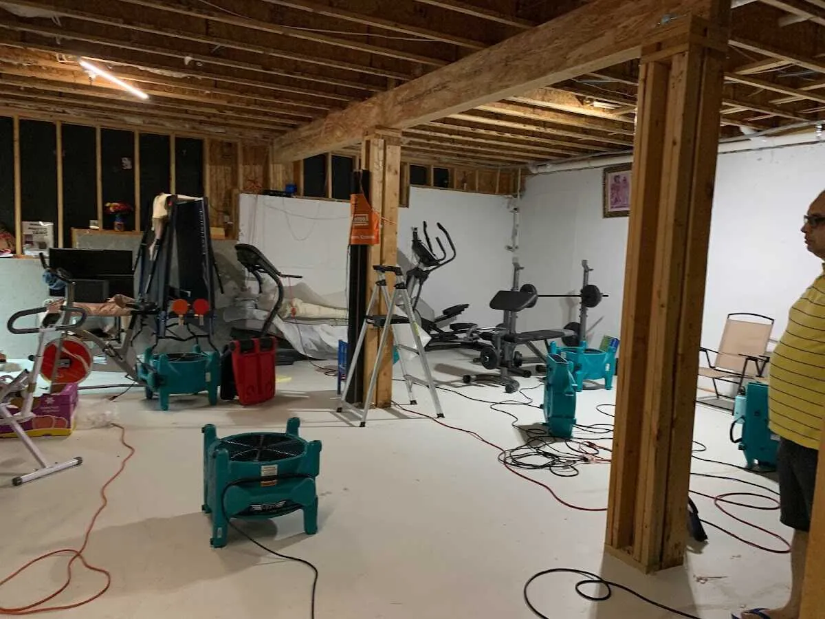 Basement drying equipment setup for Odor Removal & Deodorization in Winnemucca