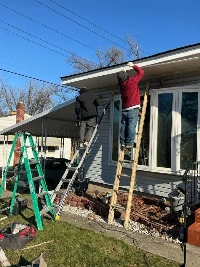 Restoration crew performing exterior repair in Winnemucca