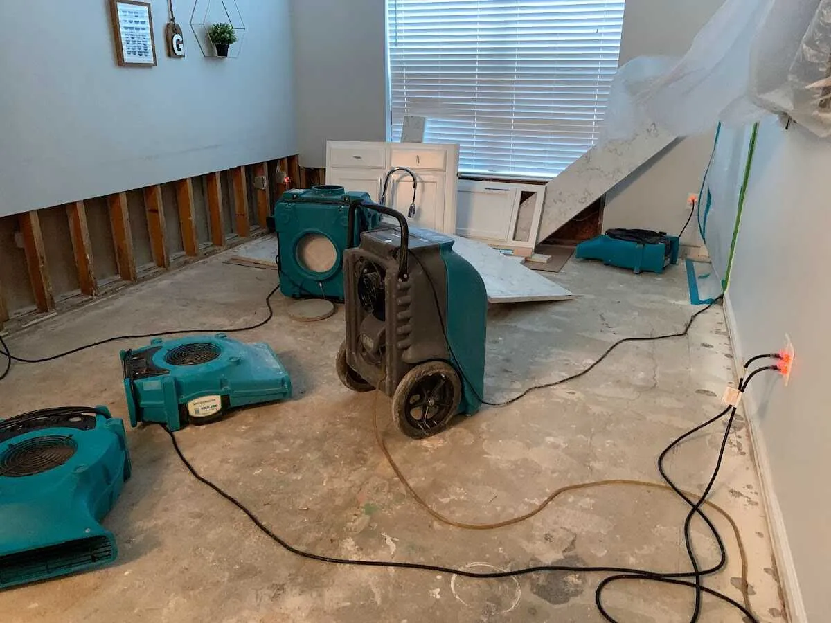 Dehumidifier in flood-cut room for Water Extraction & Removal in Winnemucca